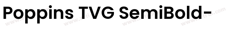 Poppins TVG SemiBold字体转换